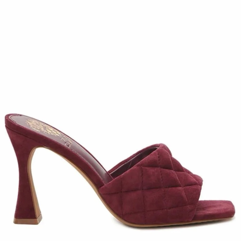 Vince Camuto Reselm Quilted Band Suede Dress Sandals